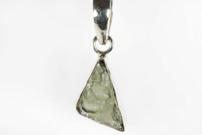 Green Moldavite Tektite Pendant ( grams) - Czech Republic #240861